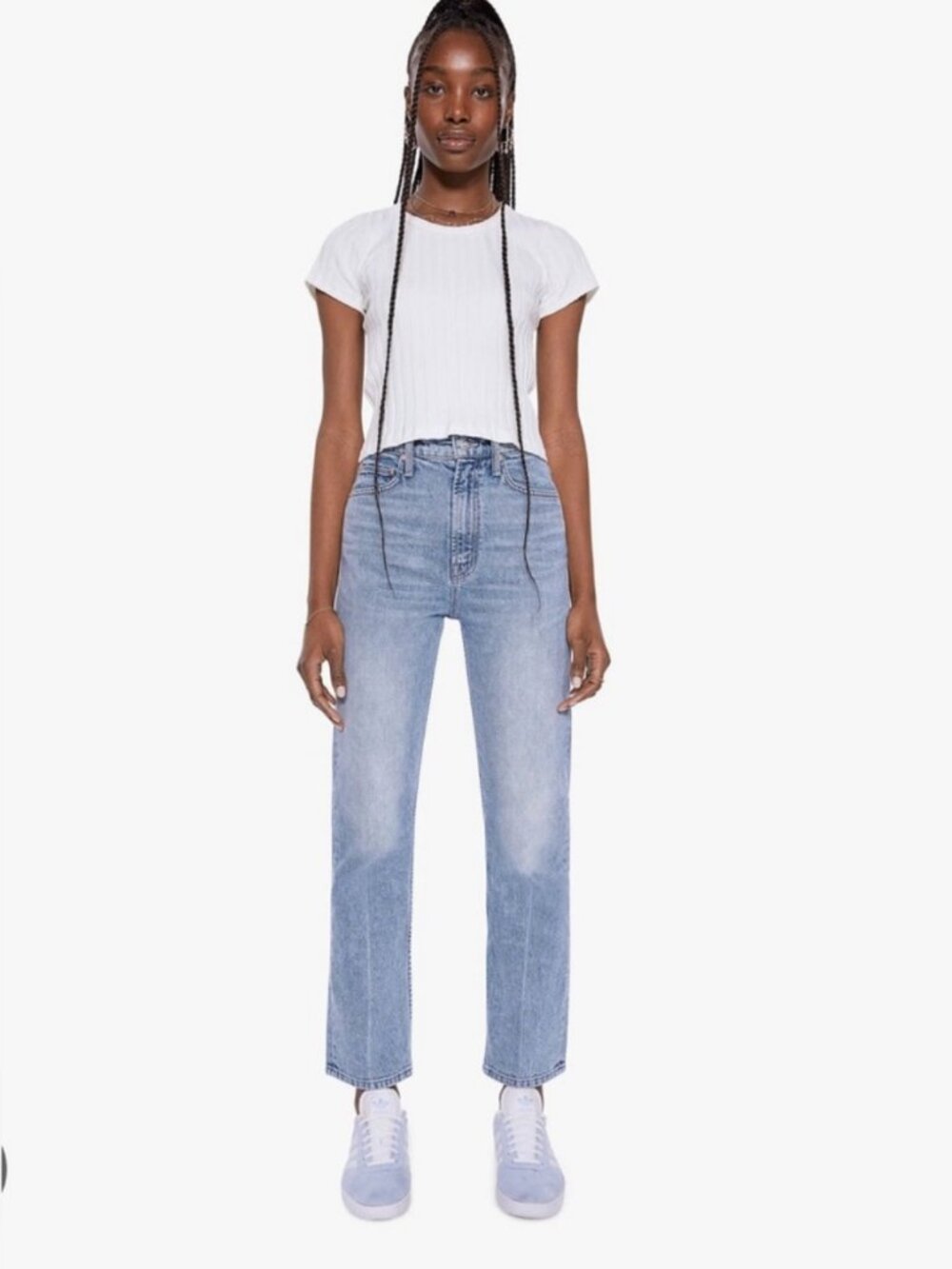 MOTHER High Waisted Rider Ankle Jean, Size 26 - Salt of the Earth Wash - Picture 2 of 14